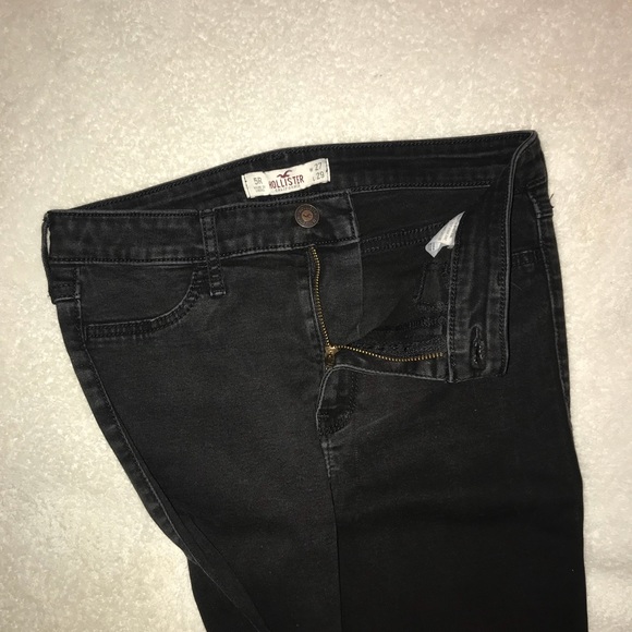 Holister Low Rise Skinny Jeans Jeggings Black - Picture 3 of 3
